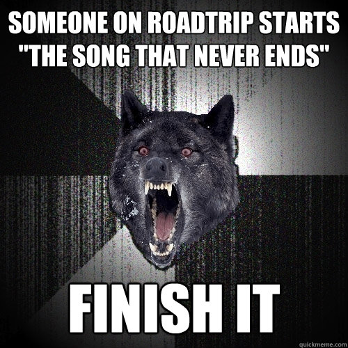 Someone on roadtrip starts 