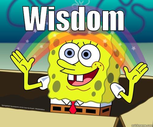 WISDOM  Spongebob rainbow