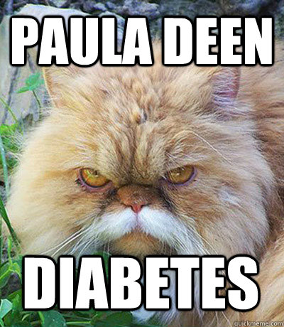 Paula Deen Diabetes - Paula Deen Diabetes  Diabeetus Cat