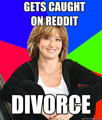 GETS CAUGHT 
ON REDDIT DIVORCE  Sheltering Suburban Mom