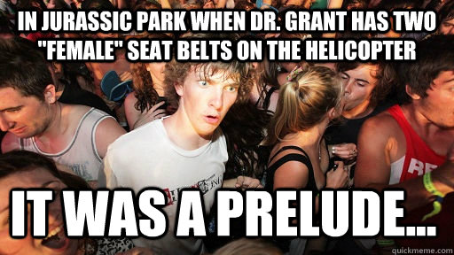 in Jurassic park when dr. grant has two 
