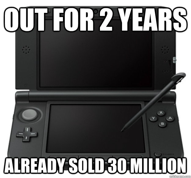 Out for 2 years Already sold 30 million  3DS XL