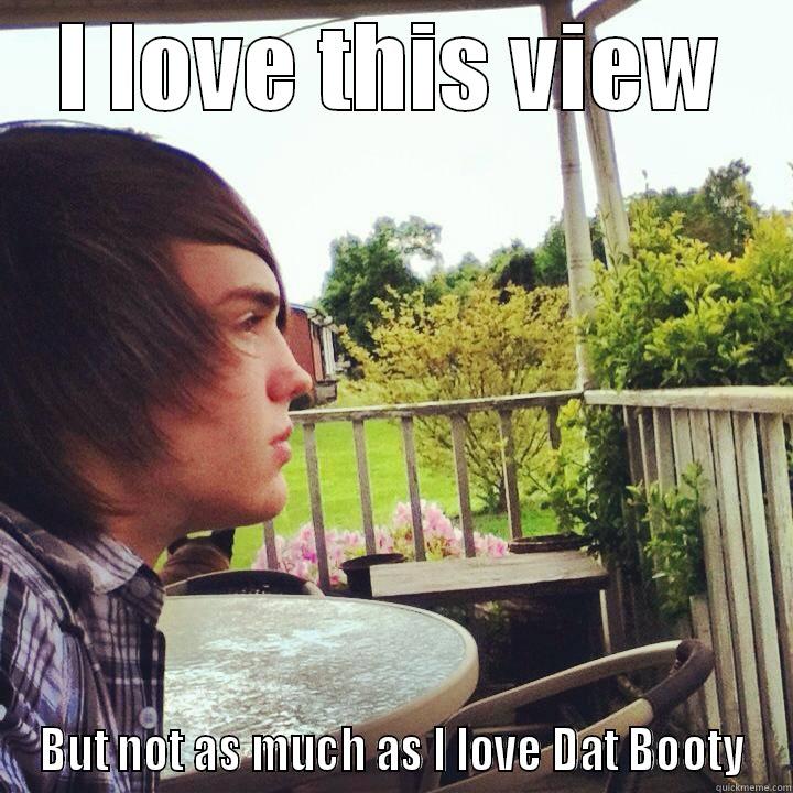 I LOVE THIS VIEW BUT NOT AS MUCH AS I LOVE DAT BOOTY Misc