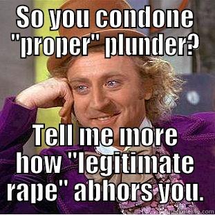 SO YOU CONDONE 