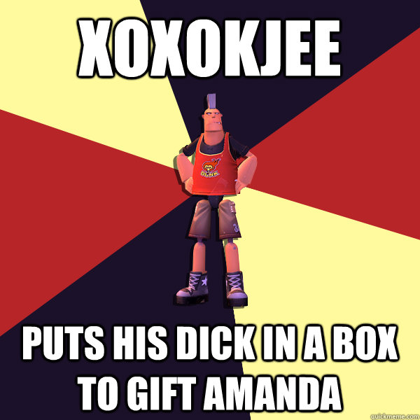 xoxokjee puts his dick in a box to gift amanda  MicroVolts