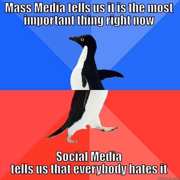 Valentines Day Ladies and Gentleman... - MASS MEDIA TELLS US IT IS THE MOST IMPORTANT THING RIGHT NOW SOCIAL MEDIA TELLS US THAT EVERYBODY HATES IT Socially Awkward Awesome Penguin