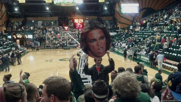   -    At a basketball game when suddenly..