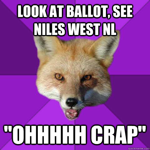 Look at ballot, see Niles West NL 