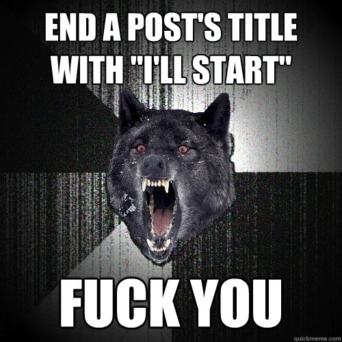 END A pOST'S TITLE WITH 