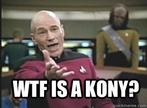  WTF is a Kony?  Annoyed Picard