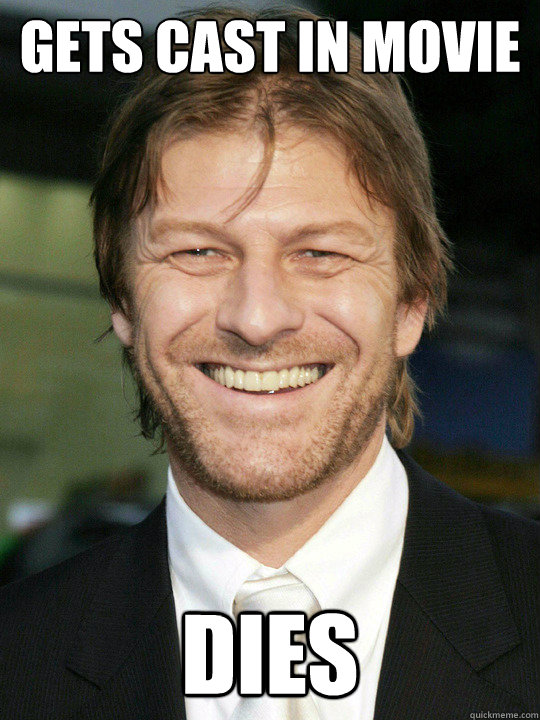 gets cast in movie Dies - gets cast in movie Dies  Bad Luck Sean Bean