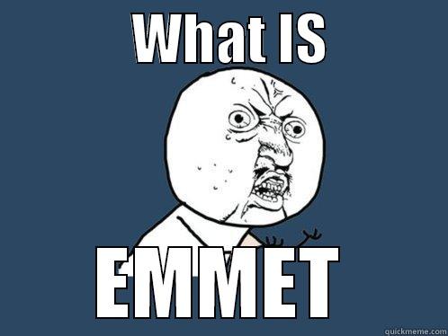             WHAT IS            EMMET Y U No