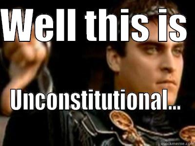 WELL THIS IS  UNCONSTITUTIONAL... Downvoting Roman