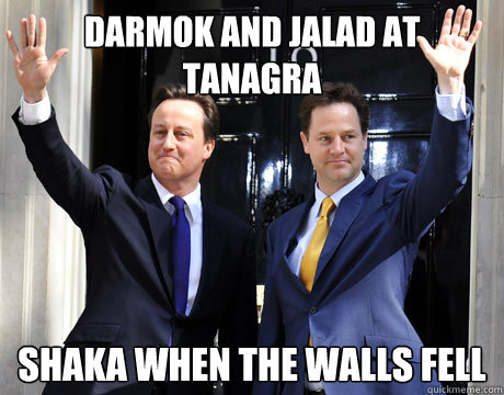 darmok and jalad at tanagra shaka when the walls fell - darmok and jalad at tanagra shaka when the walls fell  friendly coalition