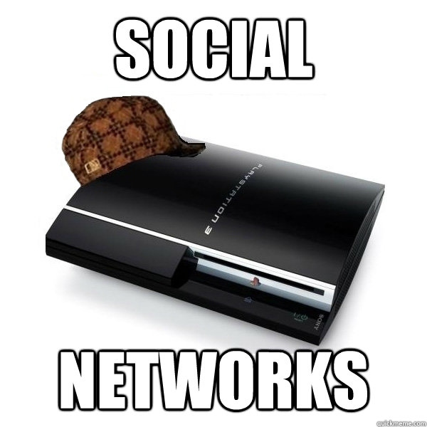 SOCIAL NETWORKS - SOCIAL NETWORKS  Scumbag PS3