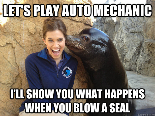 Let's play auto mechanic I'll show you what happens when you blow a seal  