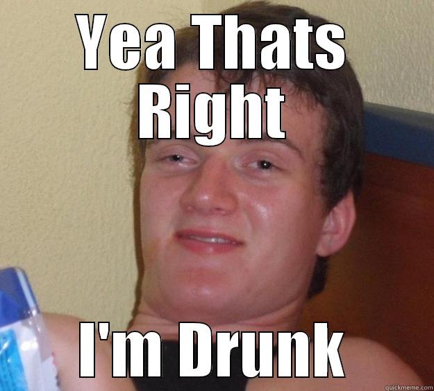 YEA THATS RIGHT I'M DRUNK 10 Guy