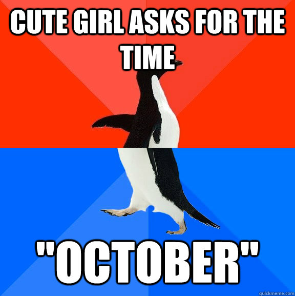 Cute girl asks for the time 