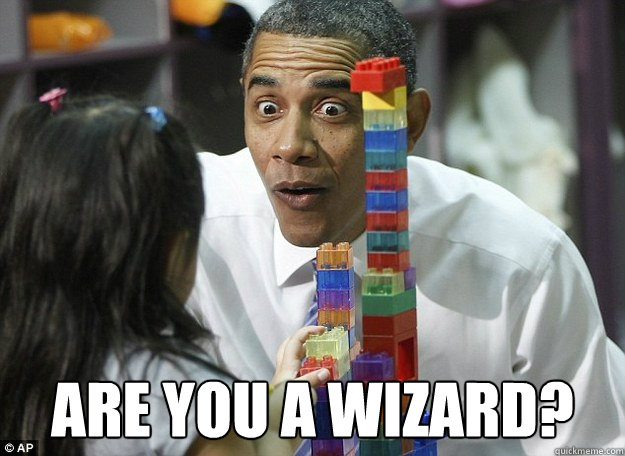  Are you a wizard?  lego obama