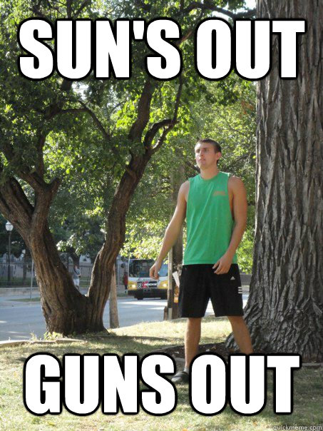 Sun's out guns out - Sun's out guns out  Bad Workout Mike