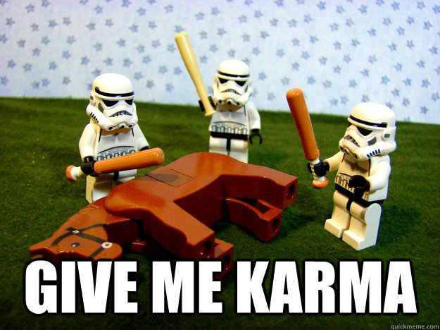 give me karma  Hivemind Beating the Dead Horse