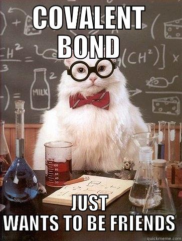 COVALENT BOND JUST WANTS TO BE FRIENDS Chemistry Cat