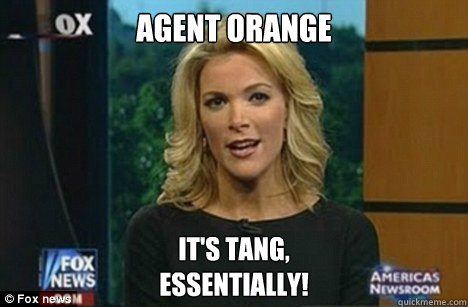 Agent orange It's Tang,
Essentially!  Megyn Kelly