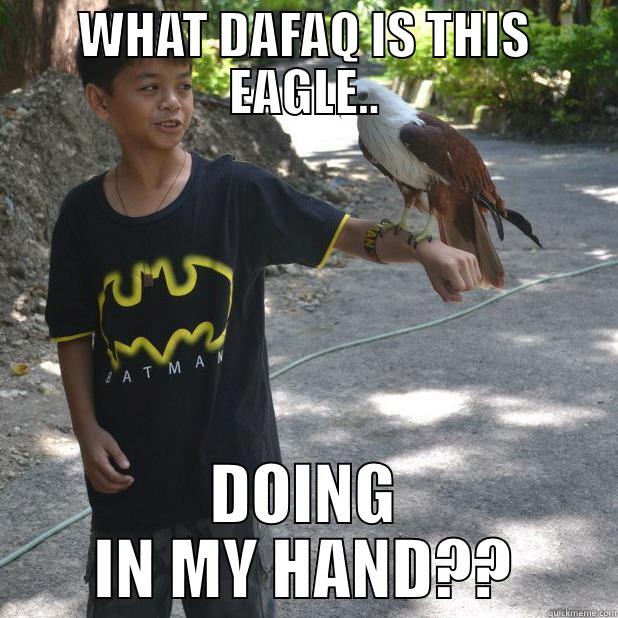 WHAT DAFAQ IS THIS EAGLE.. DOING IN MY HAND?? Misc