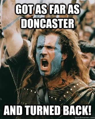 got as far as doncaster and turned back! - got as far as doncaster and turned back!  SOPA Opposer