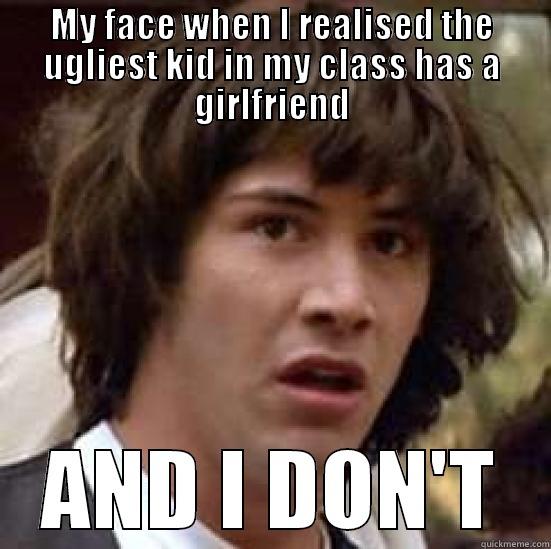 MY FACE WHEN I REALISED THE UGLIEST KID IN MY CLASS HAS A GIRLFRIEND AND I DON'T conspiracy keanu