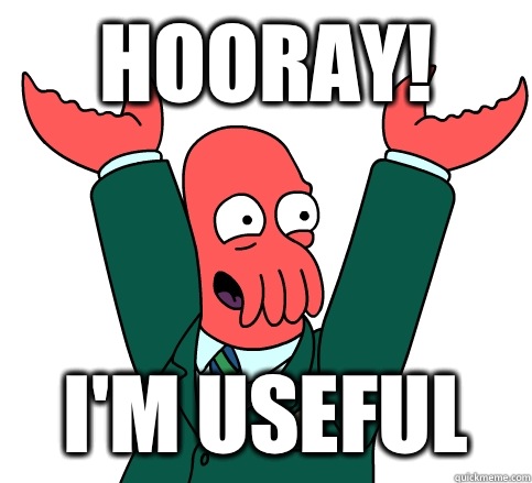 Hooray! I'm Useful  hooray zoidberg on school