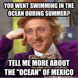 you went swimming in the ocean during summer? tell me more about the 