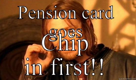 Vain of wills life  - PENSION CARD GOES CHIP IN FIRST!! Boromir