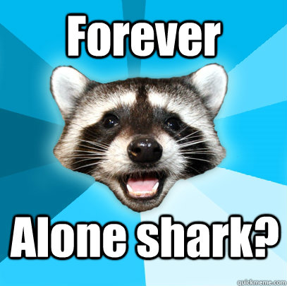 Forever Alone shark?  Lame Pun Coon