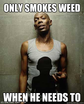 only smokes weed  when he needs to - only smokes weed  when he needs to  Good Guy Maxi Jazz