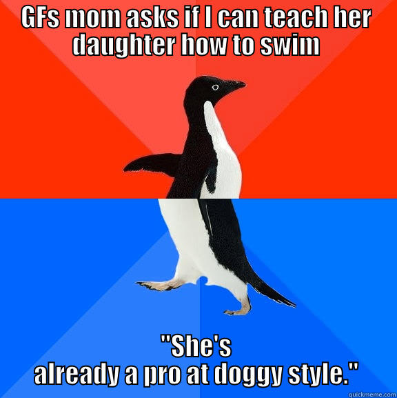GFS MOM ASKS IF I CAN TEACH HER DAUGHTER HOW TO SWIM 