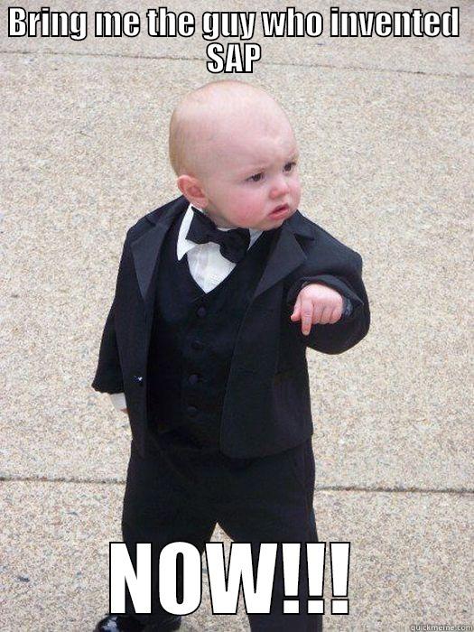 BRING ME THE GUY WHO INVENTED SAP NOW!!! Baby Godfather