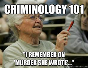 Criminology 101 