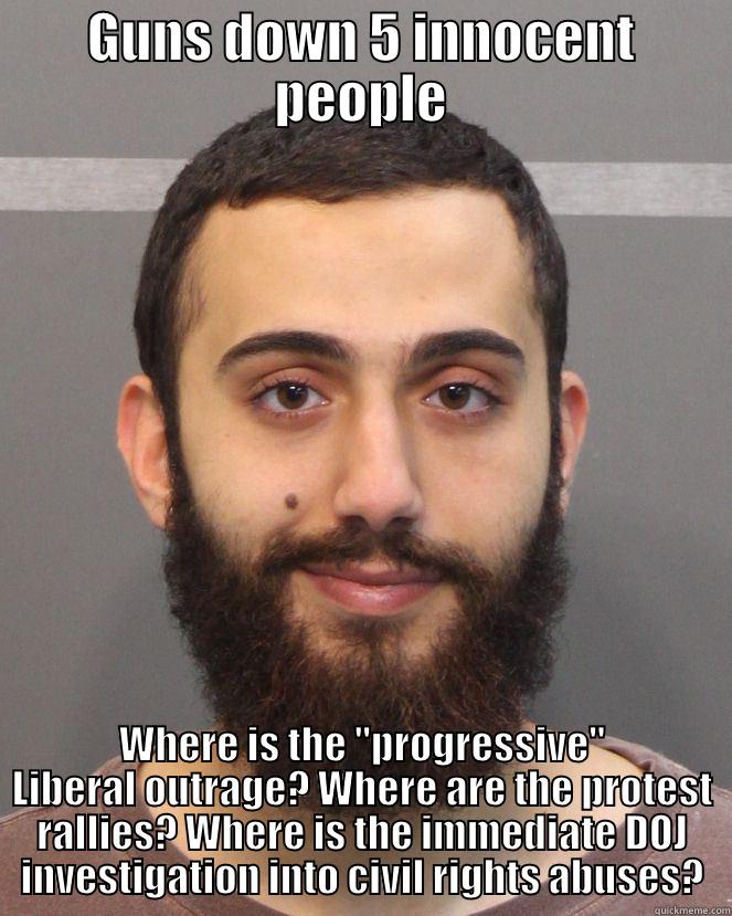 Liberal Logic - GUNS DOWN 5 INNOCENT PEOPLE WHERE IS THE 
