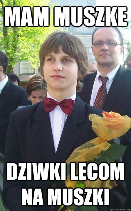 MAM MUSZKE DZIWKI LECOM NA MUSZKI  