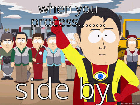 WHEN YOU PROCESS........ SIDE BY SIDE Captain Hindsight