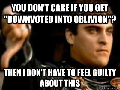 You don't care if you get 