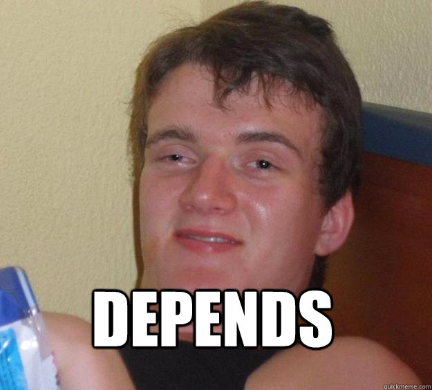 depends  10 Guy