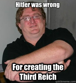 Hitler was wrong For creating the Third Reich  