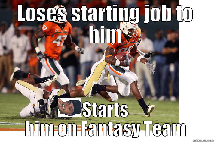Cook vs Hanky - LOSES STARTING JOB TO HIM STARTS HIM ON FANTASY TEAM Butthurt Dweller