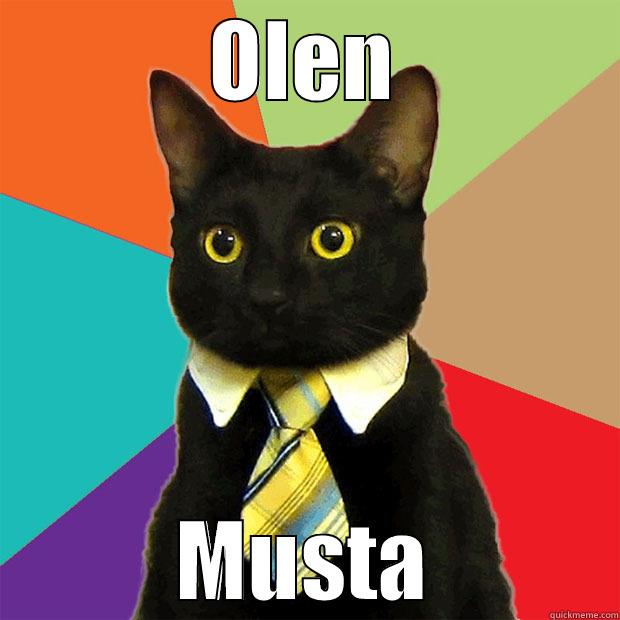OLEN MUSTA Business Cat