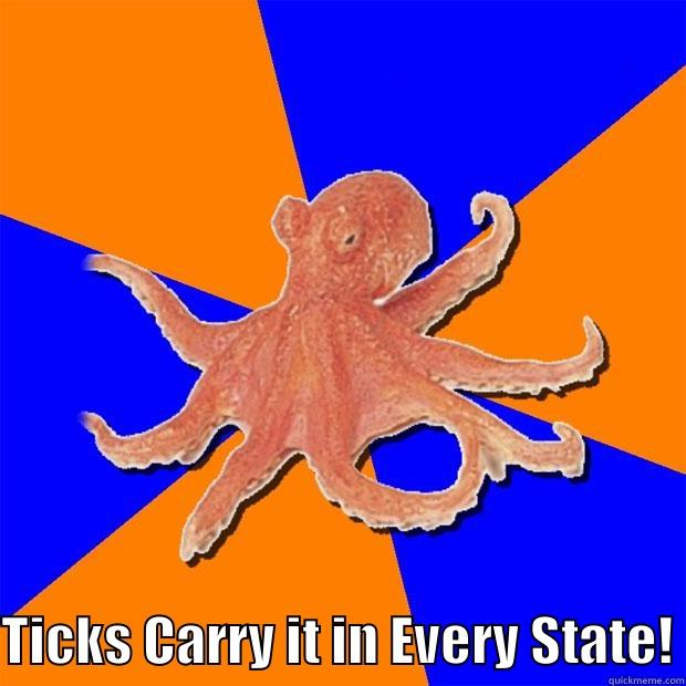  TICKS CARRY IT IN EVERY STATE! Online Diagnosis Octopus