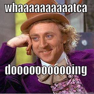 WHAAAAAAAAAATCA DOOOOOOOOOOING Condescending Wonka