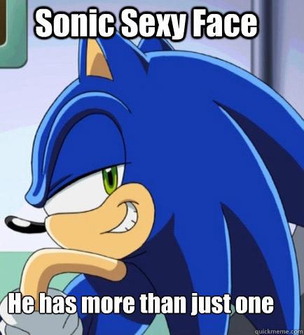 Sonic Sexy Face He has more than just one   Sonic Sexy Face