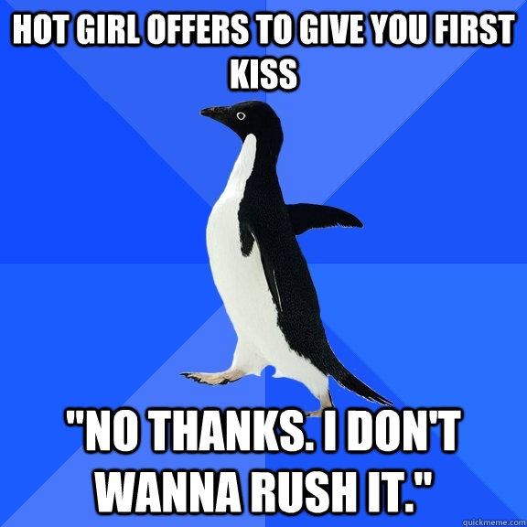 Hot girl offers to give you first kiss 